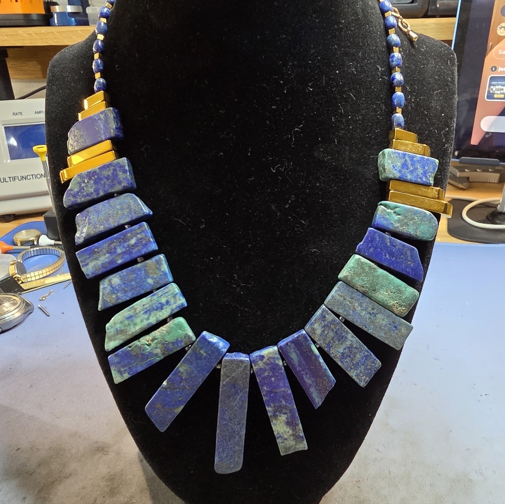Blue and Gold Stone By Chicos